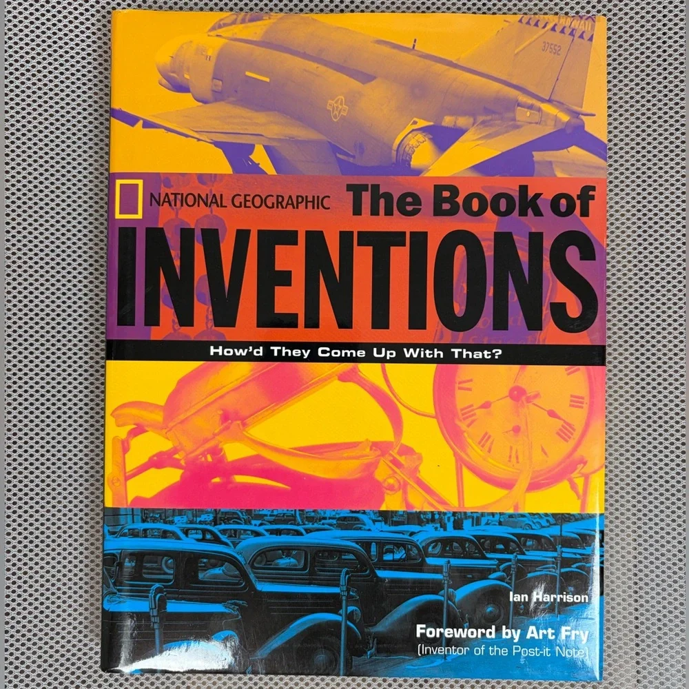 Nat Geo The Book of Inventions Ian Harrison Hardcover Art Fry Post-it Note Book